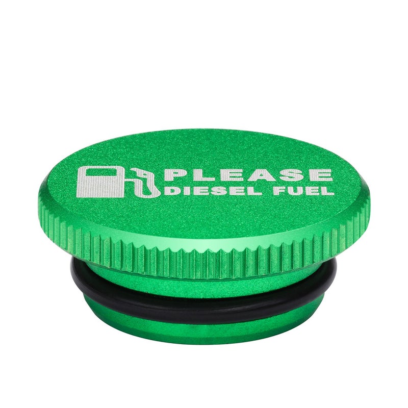 DEF Billet Aluminum Green Fuel Cap Magnetic and Blue DEF Cap for Dodge Ram Cummins (2013-2017) Auto Parts - Image 4